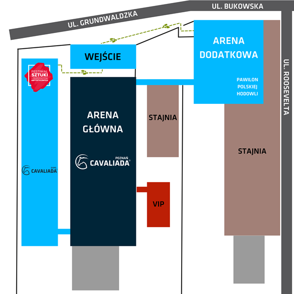 Mapa CAVALIADA Poznań 2021